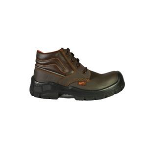 NEW MENS SAFETY WORK BOOTS- IMPACT & SLIP RESISTANT, WATERPROOF | BROWN SIZE 10